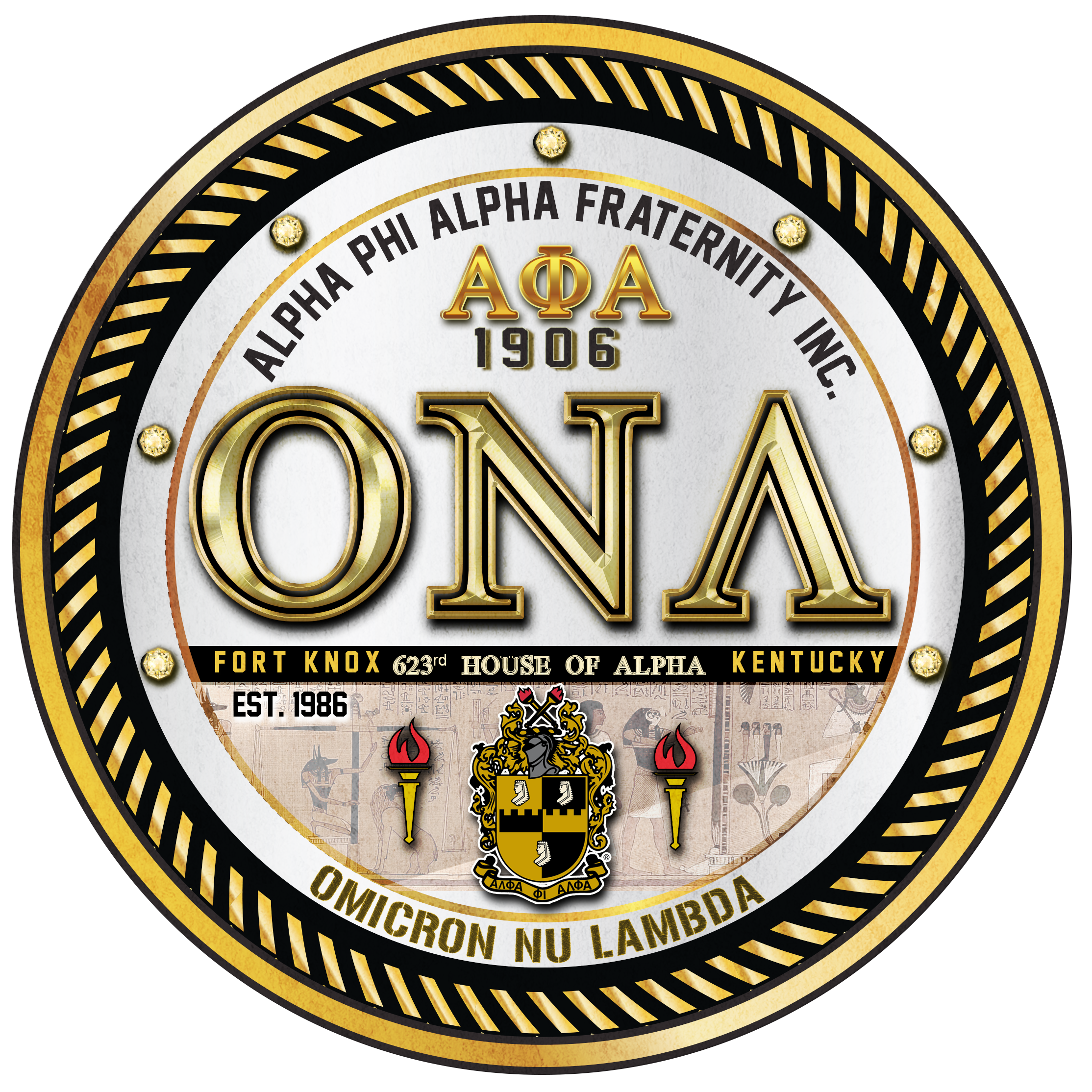 Omicron Nu Lambda – Alpha Phi Alpha Chapter Emblem Tee