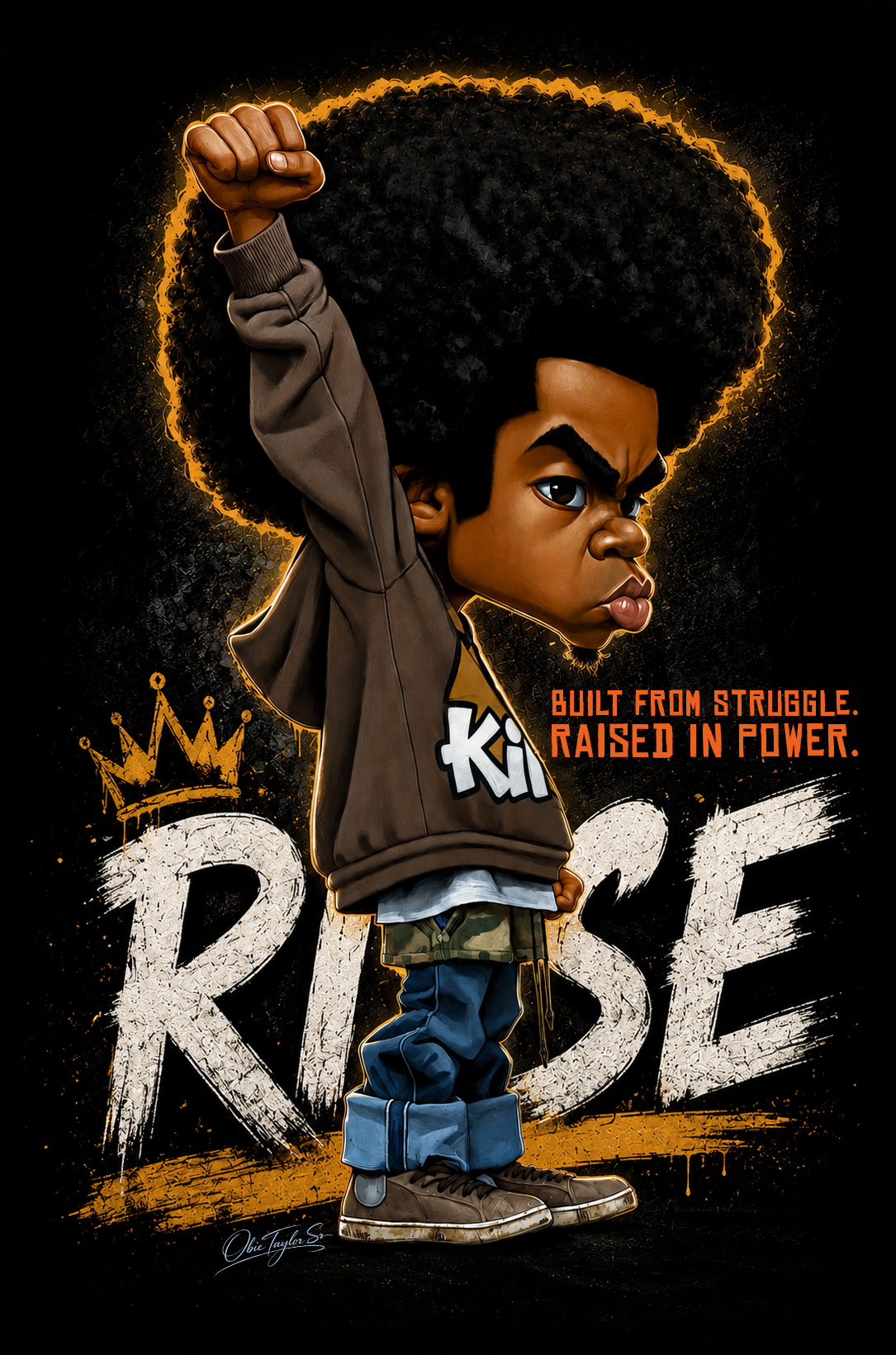 Rise – Built from Struggle Streetwear Graphic Tee