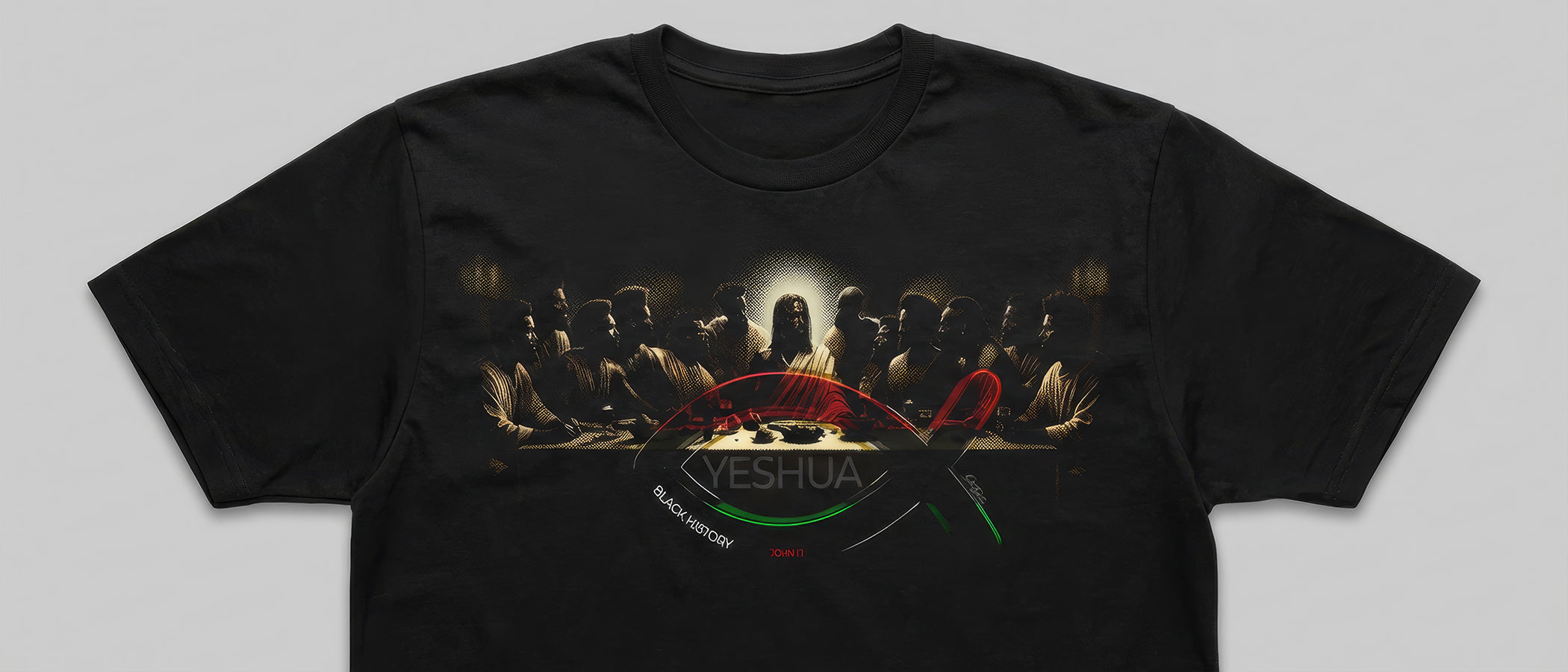 YESHUA — Black History Christian Tee (John 1:1)