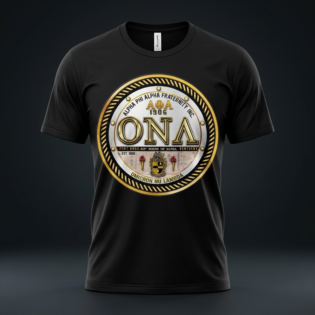 Pan African Movement Graphic Tee mockup on black shirt