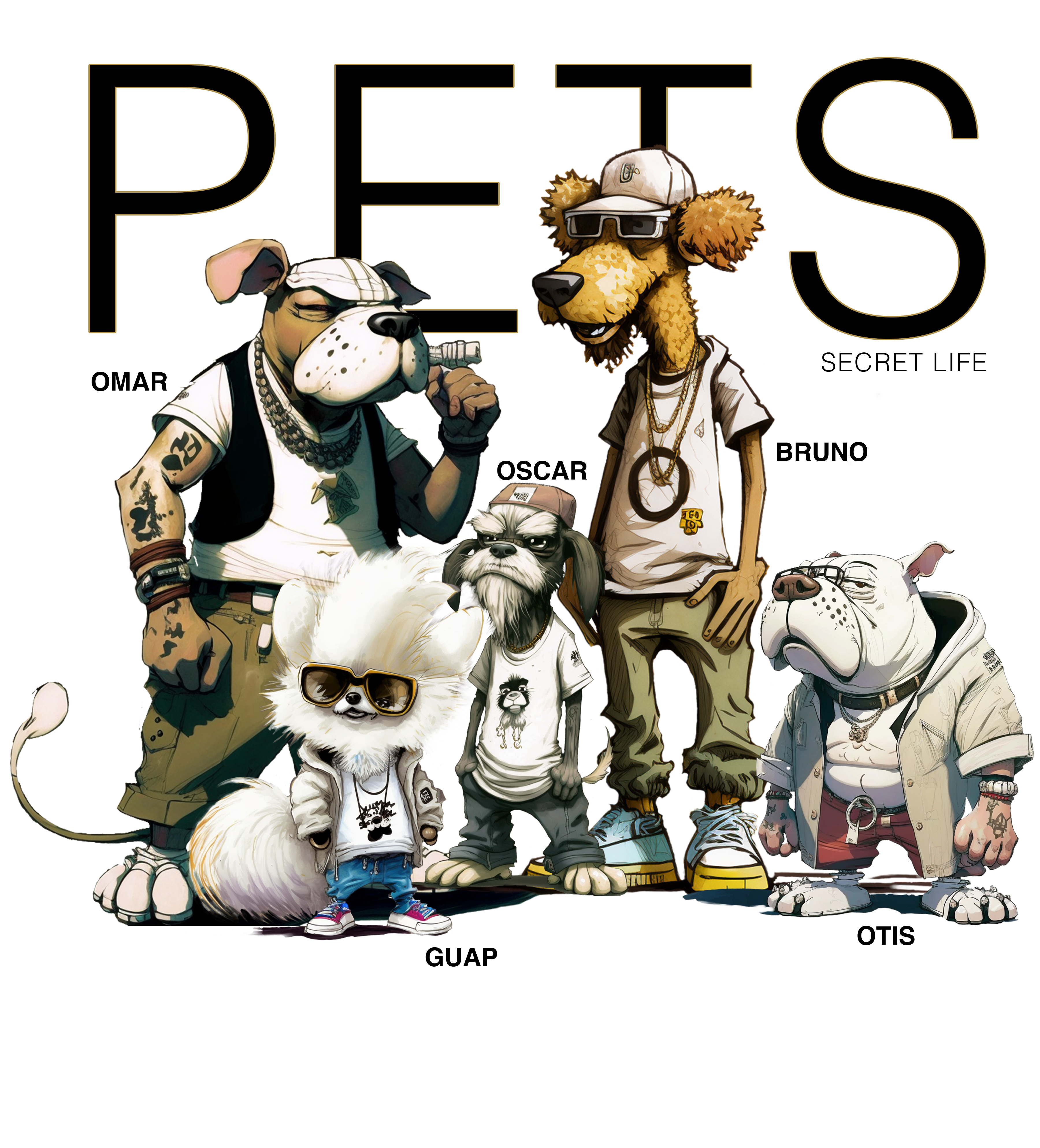 Pets: Secret Life of Dogs – Graphic Tee